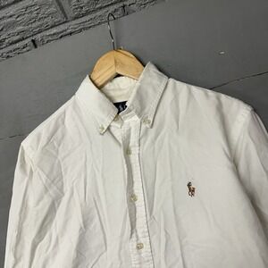 Ralph Lauren Men's Classic Fit Dress Shirt 15.5 32/33 White Oxford Cotton Pony